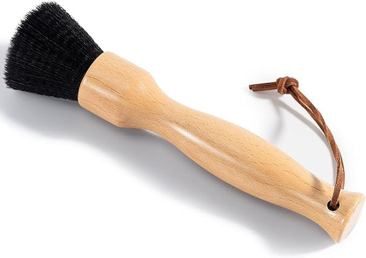 Belongtous Coffee Grinder Cleaning Brush, Espresso Machine Coffee Brush Cleaner Tool, Fluffy & Soft Bristles Brush and Beech Wood Handle for Barista Home Kitchen