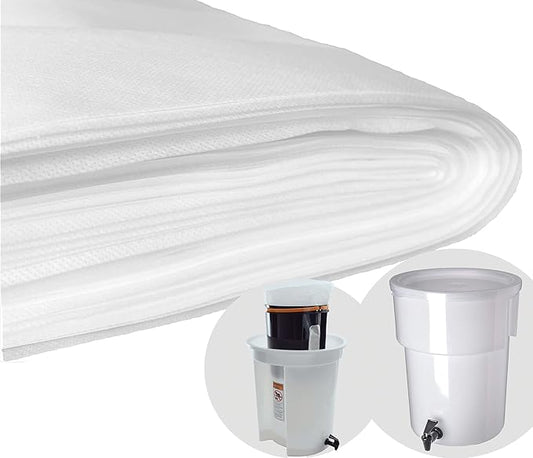 (100 Pack) Commercial Cold Brew Coffee Filters, 20" x 20" For 5-Gallon Capacity Cold Brew Coffee Makers and Systems