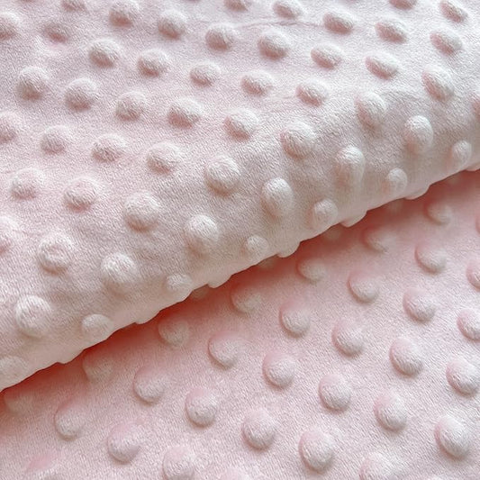 1 Yardx62 Inch Minky Dot Fabric by The Yard DIY Making Supplies Quilting Patchwork Cushions Plush Fleece Fabric Minky Fabric for Blanket, Pillow Covers, Clothing Making, Scarf,Sewing